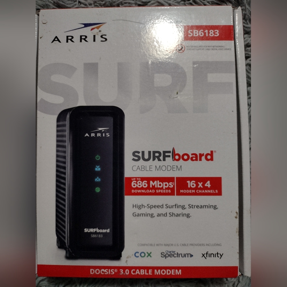ARRIS SB6183 Cable Modem Brand New